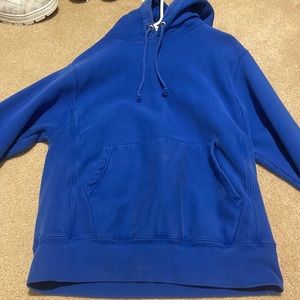 Blue hoodie